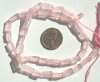16 inch strand of 10x4mm Brick Rose Quartz